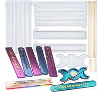 Soporte para incienso de fase lunar, resina epoxi con caja de almacenamiento, bandeja para velas triple diosa, atrapasueños de cenizas 5 unidades de 25,4 cm de largo