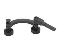 Soporte para indicador de esfera, Soporte de indicador de esfera curvo de acero, Soporte de indicador de dial de prueba de combinación semicircular Soporte de soporte de indicador de dial de 8 mm
