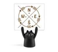Soporte para indicadores de dirección, diseño de gato negro
