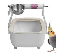 Soporte para inodoro con cubo, soporte para entrenamiento de pájaros, herramienta de entrenamiento para pájaros, herramienta de entrenamiento SCAKEET -PAW para la crianza de loros, estación de