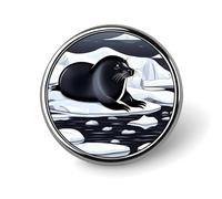 Soporte para insignias Seals on Ice, exquisita insignia redonda con alfiler para fotos, insignias de botón DIY, alfiler de botón de metal personalizado, broche de moda, manualidades, regalos, alfilere