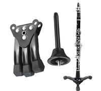 Soporte para instrumentos de viento, soporte de trípode, soporte de clarinete de flauta portátil, estable y fácil de usar, para instrumentos de viento de clarinete de flauta Cenmoo