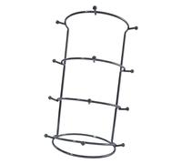 Soporte para joyas de corona para mujeres y niñas, organizador de accesorios para el cabello, estante de exhibición para decoración del hogar, color negro, 4 niveles