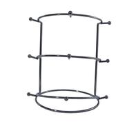 Soporte para joyas de corona para mujeres y niñas, organizador de accesorios para el cabello, estante de exhibición para decoración del hogar, color negro, 3 niveles
