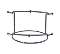 Soporte para joyas de corona para mujeres y niñas, organizador de accesorios para el cabello, estante de exhibición para decoración del hogar, color negro, 2 niveles