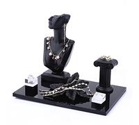 Soporte para joyas, organizador de joyas, soporte para joyería, estante de exhibición para collares, conjunto de collares, exhibición de joyas, busto, material de resina, estante para maniquí, e