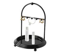 Soporte para joyas: organizador de múltiples niveles con gancho y base para accesorios | Diseño que ahorra espacio y es duradero para collares, pendientes o pulseras, ideal para uso personal o la