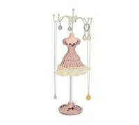 Soporte para Joyería, Modelo de Vestido de Princesa, Pendiente, Collar, Anillo, Soporte para Exhibición, Soporte para Maniquí, Organizador de Joyería Colgante para Niñas y Mujeres (Tipo 3)