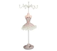 Soporte para Joyería, Modelo de Vestido de Princesa, Pendiente, Collar, Anillo, Soporte para Exhibición, Soporte para Maniquí, Organizador de Joyería Colgante para Niñas y Mujeres (Tipo 2)