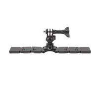 Soporte para la Barbilla del Casco Adhesivo de Doble Cara Desmontable Rotación de 360 grados para Cámara de Acción Posiciones de Instalación Versátiles