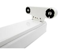 Soporte para lámpara plafón de doble 2 tubos LED T8 de 120 cm interno no impermeable