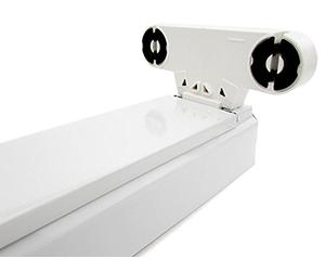 Soporte para lámpara plafón de doble 2 tubos LED T8 de 120 cm interno no impermeable