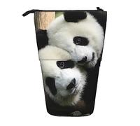Soporte para lápices con diseño de panda gigante, estuche telescópico para lápices, bolsa de maquillaje, organizador para oficina, Abrazo panda gigante, Talla única, Organizador de bolsas