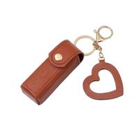 Soporte para lápiz labial, bolsa organizadora de piel sintética para monedero, lápiz labial, mini estuche, caja de almacenamiento, para labios, brillo, perfume, esmalte de uñas, café, Refer to