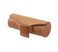 Soporte para lápiz labial, portátil, pequeño, de cuero, para pintalabios, práctico y ligero, para cosméticos, para mujeres y niñas, accesorios de maquillaje, marrón claro, Refer to description, Unisex