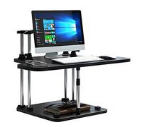 Soporte para laptop, convertidor de escritorio de pie de altura ajustable, estación de trabajo ergonómica para monitores duales, ideal para oficina en casa y espacio de trabajo
