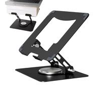 Soporte para laptop, elevador plegable ajustable para escribir fácilmente, del cuello con función de disipación de calor, soporte de computadora para el lugar de trabajo, sala de estar, estudio