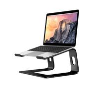 Soporte para laptop en lega di alluminio (nero) Solleva il desktop del tuo computer