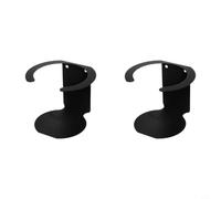 Soporte para latas de aerosol de hierro, estante de pared de 3,5 pulgadas para botellas de spray y pintura, organizador de taller negro con tornillos para montaje (2 piezas)