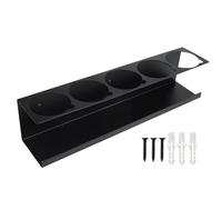 Soporte para latas de aerosol, soporte para latas de lubricante con 5 agujeros para latas, organizador de botellas de color resistente, organizador de aerosol de acero, soporte para botellas de spray