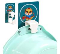 Soporte para lavabo, percha de pared Ganchos para toallas | Toallero de pared ajustable | Ganchos de capa pegajosa impermeable para colgar para balcón, cocina, dormitorio