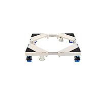 Soporte para lavadora con base móvil y 4 ruedas, antioxidante, ajustable, longitud 50-77 cm, ancho 45-72 cm, carrito para secadora y frigorífico, contenedor para plantas, resistente a arañazos y aboll