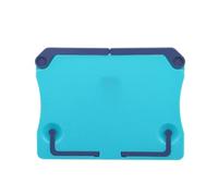 Soporte para lectura Adjustable Book Holder Portable Folding Music Score Recipe Bookend Sturdy Practical Reading Books Rack Home(Blue)