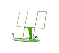Soporte para lectura Adjustable Desk Book Stand Cookbook Holder Portable Bookrest Non-slip Page Clips for Thick Textbook Recipe(Green)