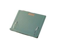 Soporte para lectura Adjustable Plastic Book Stand for Reading Foldable Desktop Riser for Laptop Textbook - Hands-Free Cookbook with Page Clips(Blue)