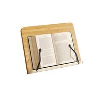 Soporte para lectura Adjustable Tilt Angles Wooden Book Stand Comfortable Reading Folding Holder Multi-Functional Non-slip Tray(M)