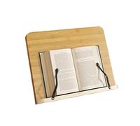 Soporte para lectura Adjustable Tilt Angles Wooden Book Stand Comfortable Reading Folding Holder Multi-Functional Non-slip Tray(L)