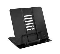 Soporte para Lectura de Libros de Cocina con 6 ángulos Ajustables y Clip de Papel, Estantes de Exhibición de Metal para Recetas, Libros de Texto, Documentos, Libros de Música