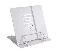 Soporte para Lectura de Libros de Cocina con 6 ángulos Ajustables y Clip de Papel, Estantes de Exhibición de Metal para Recetas, Libros de Texto, Documentos, Libros de Música