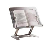 Soporte para lectura Desktop Book Riser Adjustable Angle Reading Bookshelf Support Foldable Holder Tray Stable Metal Bracket Computer