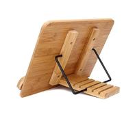 Soporte para lectura Portable Adjustable Book Holder Tray and Page Paper Clips-Cookbook Reading Desk Sturdy Stand for Books Lightweight Bookstand(Color 1 34x24cm)