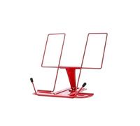 Soporte para lectura Portable Book Holder Adjustable Reading Rest Recipe Cookbook Stand Cell Phone for Textbook Tablet(Red)