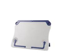 Soporte para lectura Portable Reading Stand Books Recipe Shelf Folding Holder Cookbook Organizer Bookend for Music Score Tablet(WHITE)