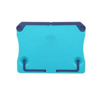 Soporte para lectura Portable Reading Stand Books Recipe Shelf Folding Holder Cookbook Organizer Bookend for Music Score Tablet(Blue)
