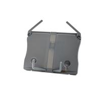 Soporte para lectura Simple Portable Reading Rack Fold Music Score Book Stand Recipe Desk Shelf for Readers(Grey)