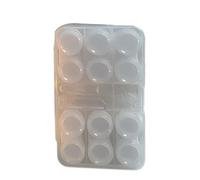 Soporte para lentes Waterprevent de diseño simple con pinzas de herramientas de uso para oficina, estudiantes, viajes, contenedor de lentes Waterprevent, Transparent