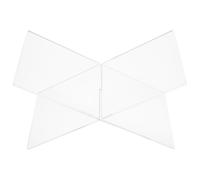 Soporte para Libros Acrílico en X, Atril para Leer, Transparente | Mesa de Centro y Cocina, Exhibición Elegante para Textos Sagrados, Tabletas, Documentos y Revistas