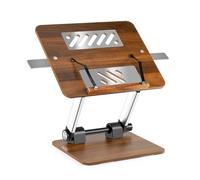 Soporte para libros con clips de metal, soporte para libros de cocina, botón manos libres, ajustable, grueso, plegable, para portátil y libro electrónico, para dibujar, leer, novelas, revistas (1