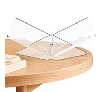 Soporte para libros de acrílico | Expositor de libro abierto duradero y resistente,Soporte de exhibición de libros con diseño de remache inferior para papelería, tienda, sala de estudio, exposición, t