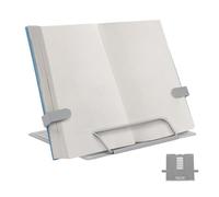 Soporte para Libros de Cocina,Plegable con Clip de Página para Escritorio - Atril Porta Libros | para Estudiar, Oficina, Universidad, Biblioteca, Sala de Estar, Dormitorio, Cocina, Cafetería