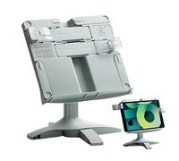 Soporte para libros de escritorio | Soporte de lectura ajustable | Organizador portátil giratorio para cuaderno, documentos, laptop, planificador, partitura de piano, álbum de la Biblia, niños