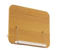 Soporte para libros de lectura con ángulos ajustables, soporte ergonómico para recetas de madera, soporte de música