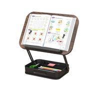 Soporte para libros de lectura, soporte ajustable para libros de cocina, elevador plegable, giratorio de 360 grados, para recetas caseras, libros de texto, libros de cocina, tabletas, revistas