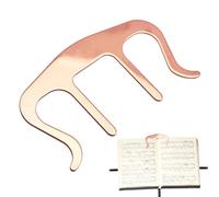 Soporte para libros de música, clip de metal para libros de música y soporte para páginas, marcador de página de música, clips de marcador de página portátiles, clip de libro para leer, soportes de