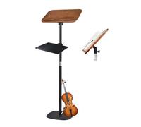 Soporte para libros de pie ajustable a 67 pulgadas, soporte para libros para leer manos libres con pedestal, hoja de música de madera, podio, Biblia y Lectern, soportes de exhibición de libros de