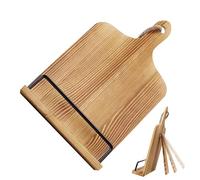 Soporte para libros de recetas, 22,5 x 37 pulgadas, de madera, estable y práctico, organizador de cocina plegable para recetas favoritas, regalo ideal para cocineros aficionados